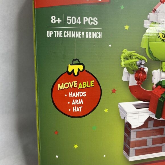 Dr. Seuss The Grinch Up The Chimney Grinch Brick Building Set 504 Pcs Brickcraft - Picture 4 of 11